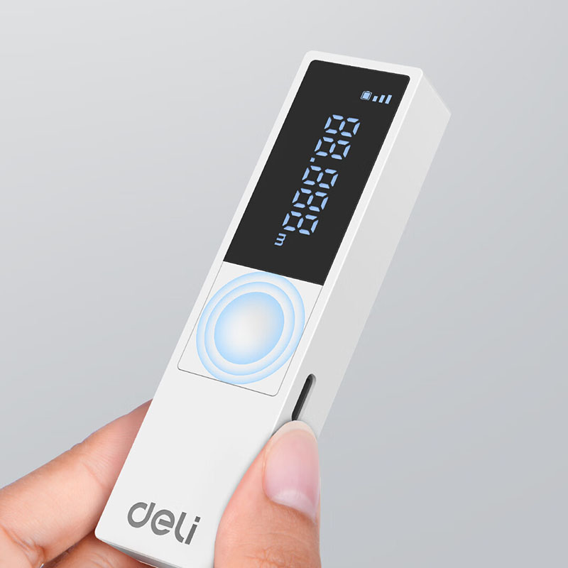 Laser Distance Meter 100M - Deli 40m Laser-Entfernungsmesser Elektronisches Maßband Hochpräzises