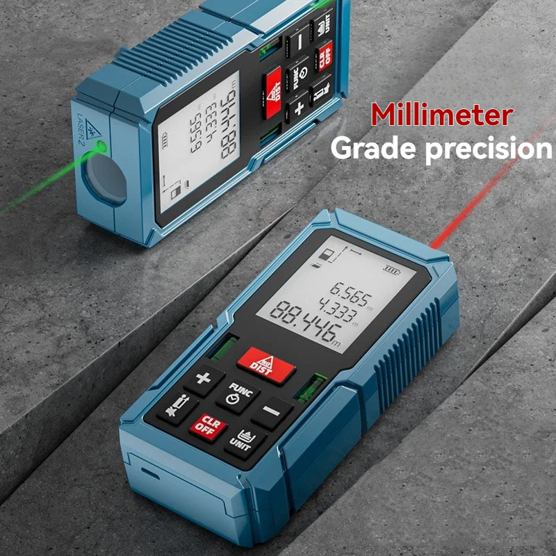 Laser Distance Meter 100M - Digitaler Laser-Entfernungsmesser 80M/100M/120M Finder Hochpräzise Flächen-