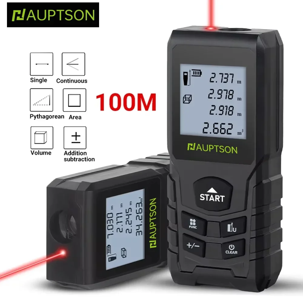 Laser Distance Meter 100M - HAUPTSON 70/100M Laser-Entfernungsmesser Entfernungsmesser Entfernungsmesser Laserband