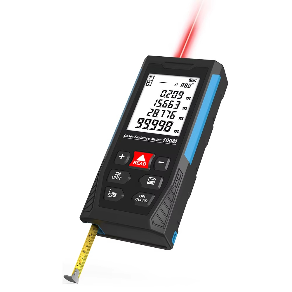 Laser Distance Meter 2 In 1 Tape - Digitaler Entfernungsmesser 2-in-1 Laser-Distanzmesser mit Maßband