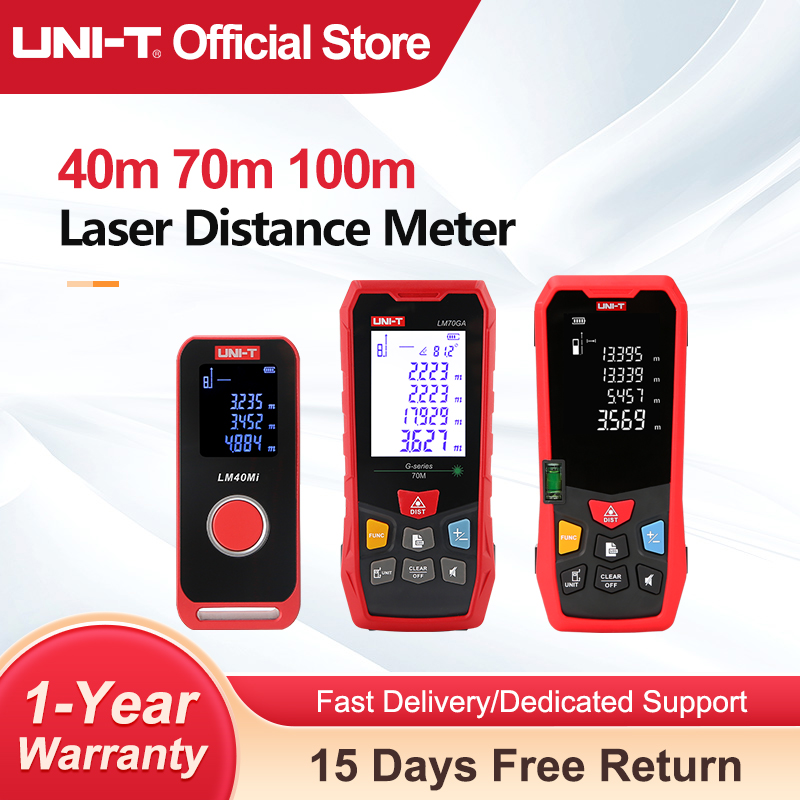 Laser Distance Meter 100M - UNI-T Laser-Entfernungsmesser 40m 60m 70m 100m