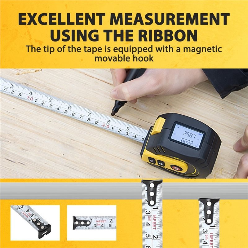 Premium-Laser-Messband 2-in-1  – Laser Distance Meter 2 In 1 Tape Bewertung und Preis