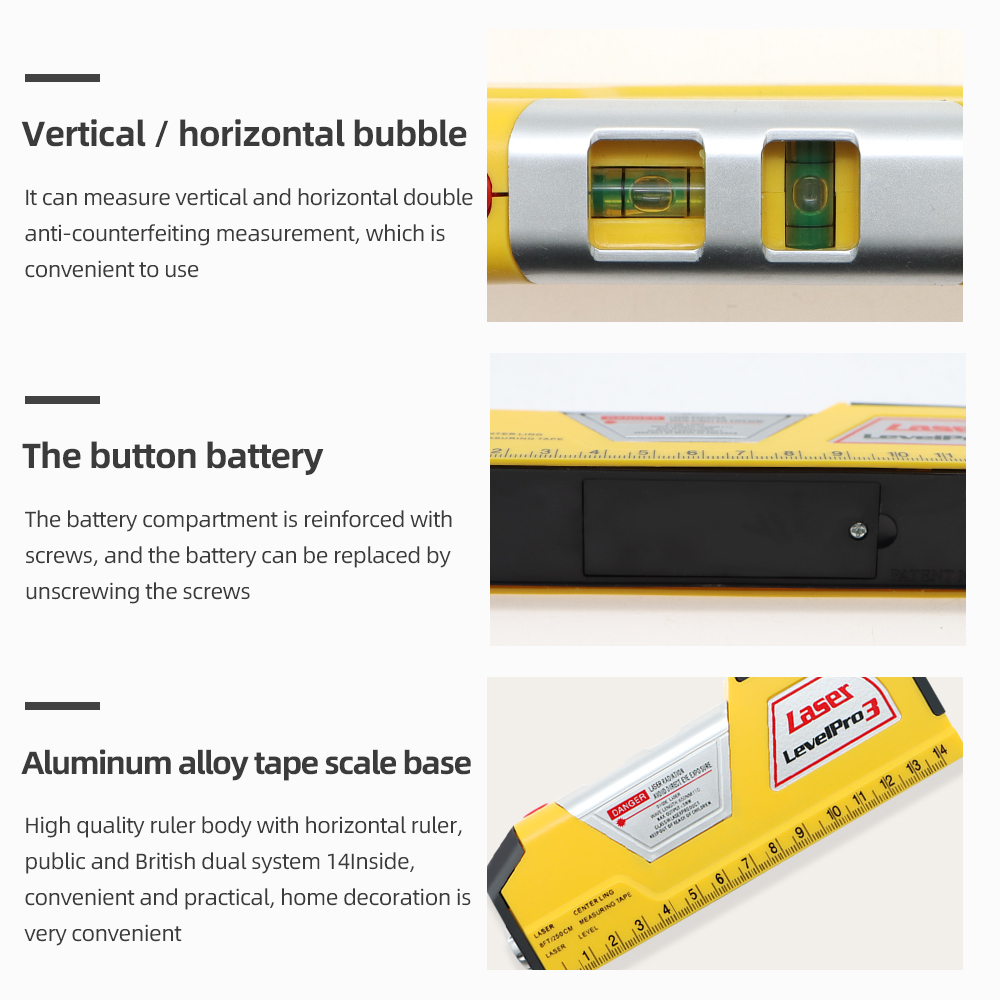 Laser-Niveau- und Entfernungsm – Laser Distance Meter With Bubble Level Bewertung und Preis