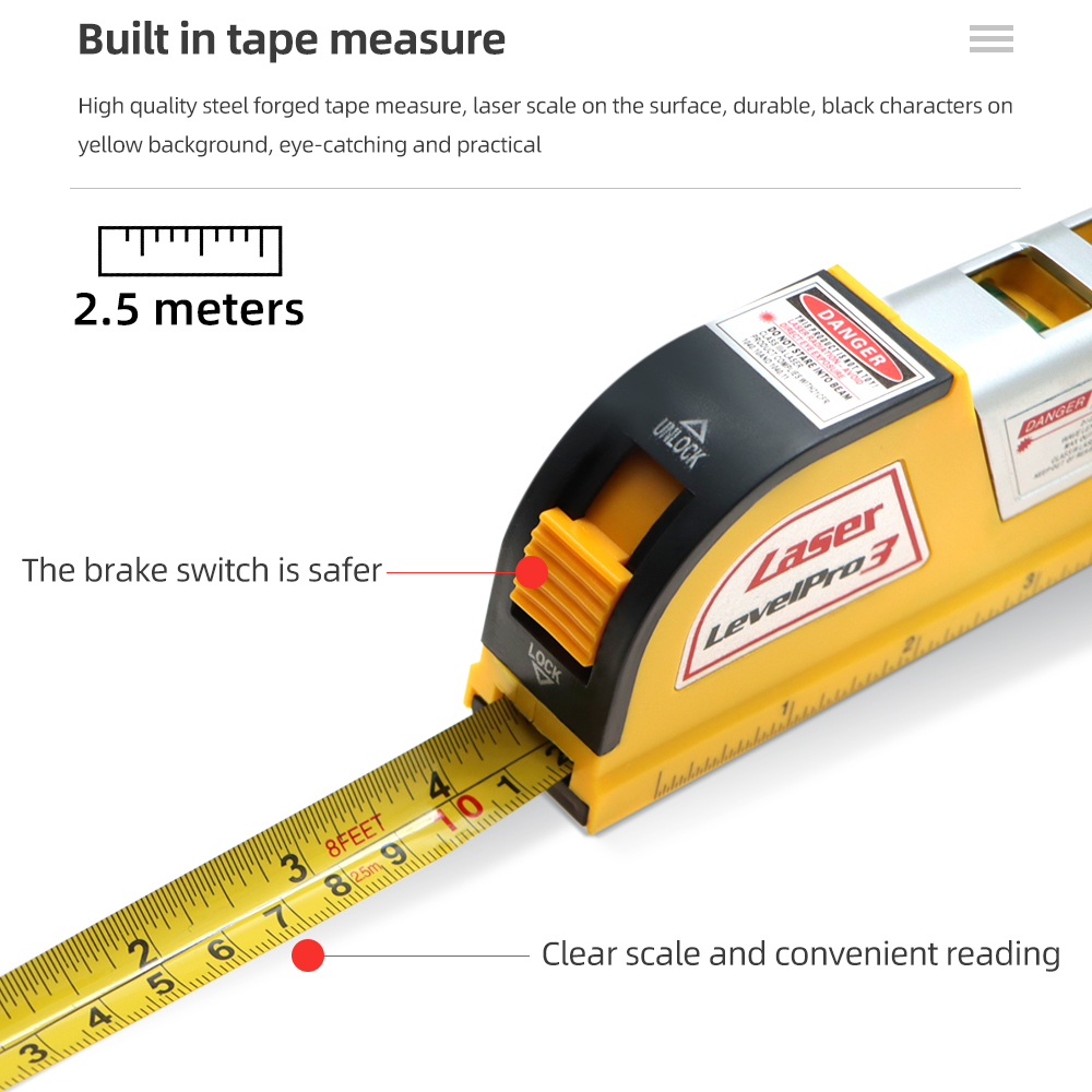 Laser-Niveau- und Entfernungsm – Laser Distance Meter With Bubble Level Bewertung und Preis