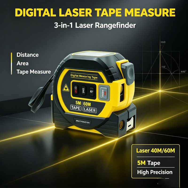 Laser-Maßband Messgerät für Ba – Digital Tape Measure 5M Laser Bewertung und Preis