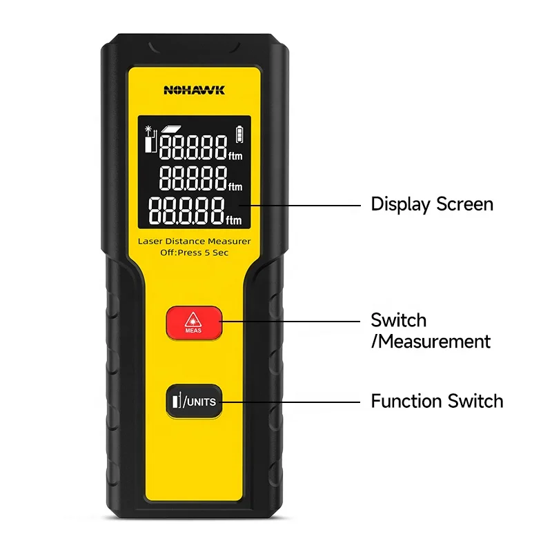Nohawk 40 m intelligentes elek – Laser Distance Meter With Bubble Level Bewertung und Preis