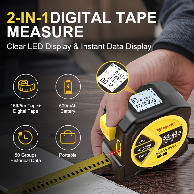 Laser-Maßband, hochpräzise mul – Digital Tape Measure 5M Laser Bewertung und Preis