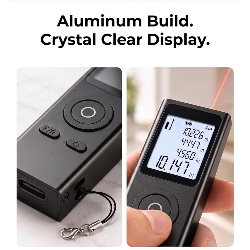 WORTHOWN-Digitales Maßband, Mi – Mini Laser Measure Keychain Bewertung und Preis