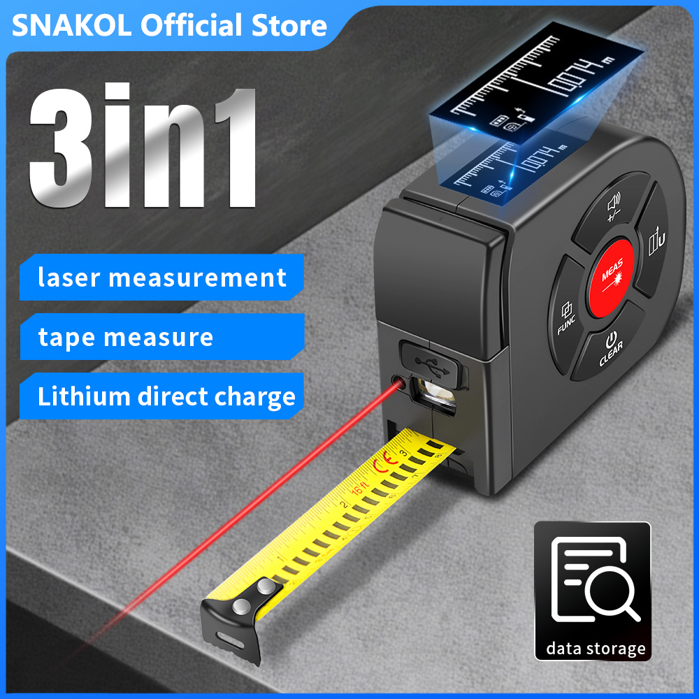 Snakol Laser-Maßband 2-in-1 En – Laser Distance Meter 2 In 1 Tape Bewertung und Preis