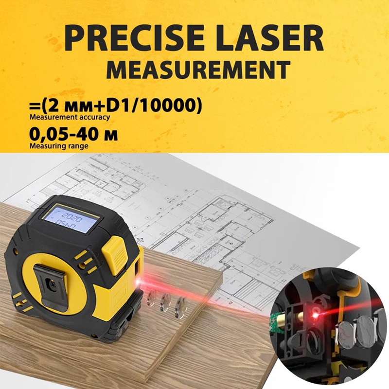 B62B 2-in-1 Laser-Maßband Hoch – Laser Distance Meter 2 In 1 Tape Bewertung und Preis