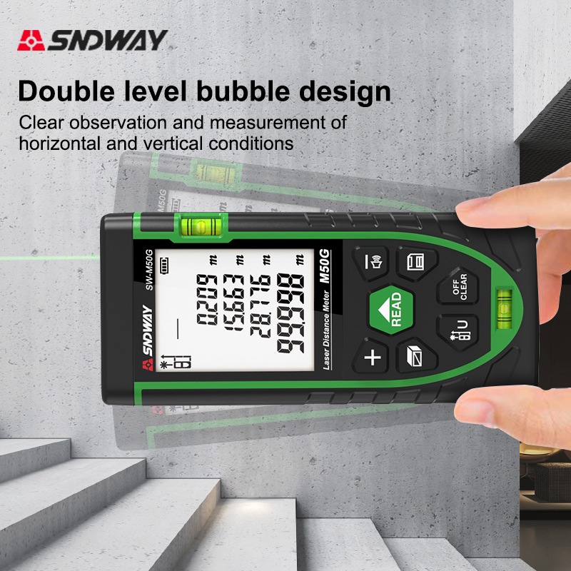SNDWAY Laser-Entfernungsmesser – Laser Distance Meter With Bubble Level Bewertung und Preis