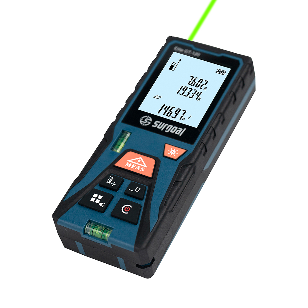 120m Grüner Laser-Entfernungsm – Laser Distance Meter With Bubble Level Bewertung und Preis