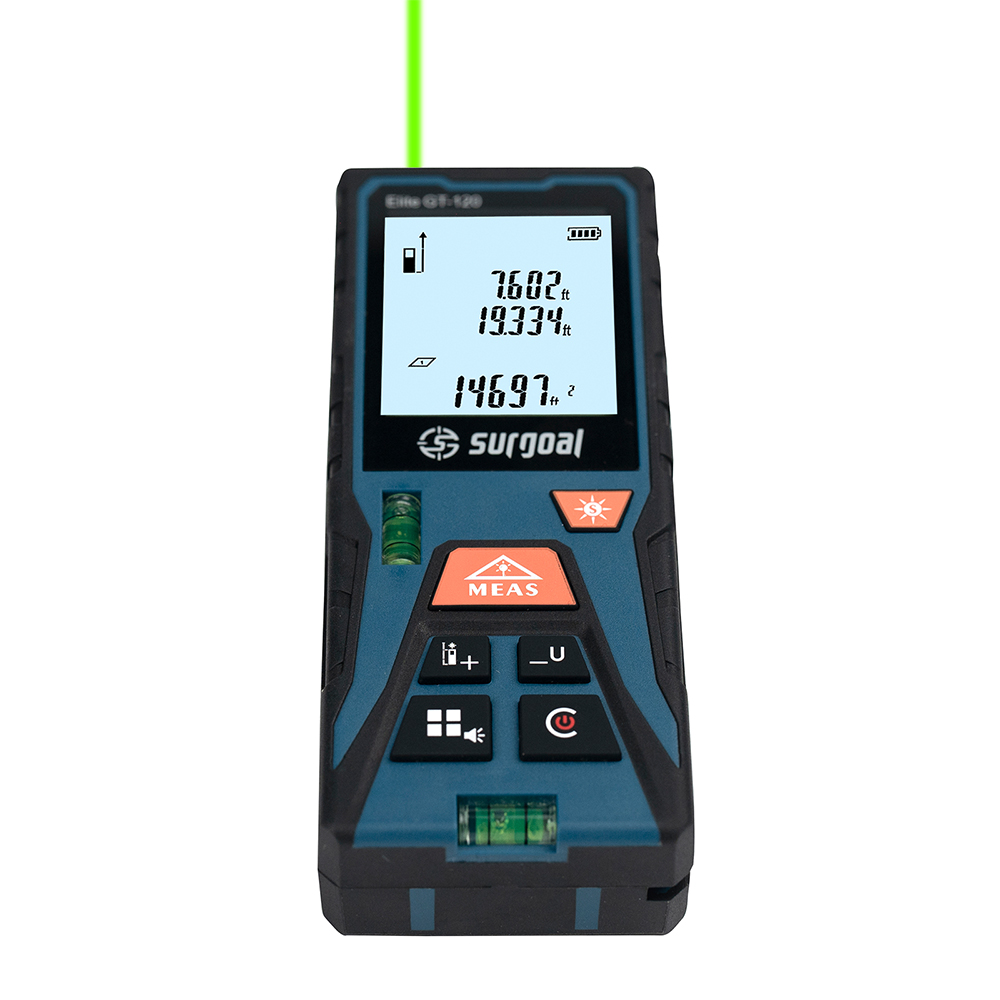 120m Grüner Laser-Entfernungsm – Laser Distance Meter With Bubble Level Bewertung und Preis