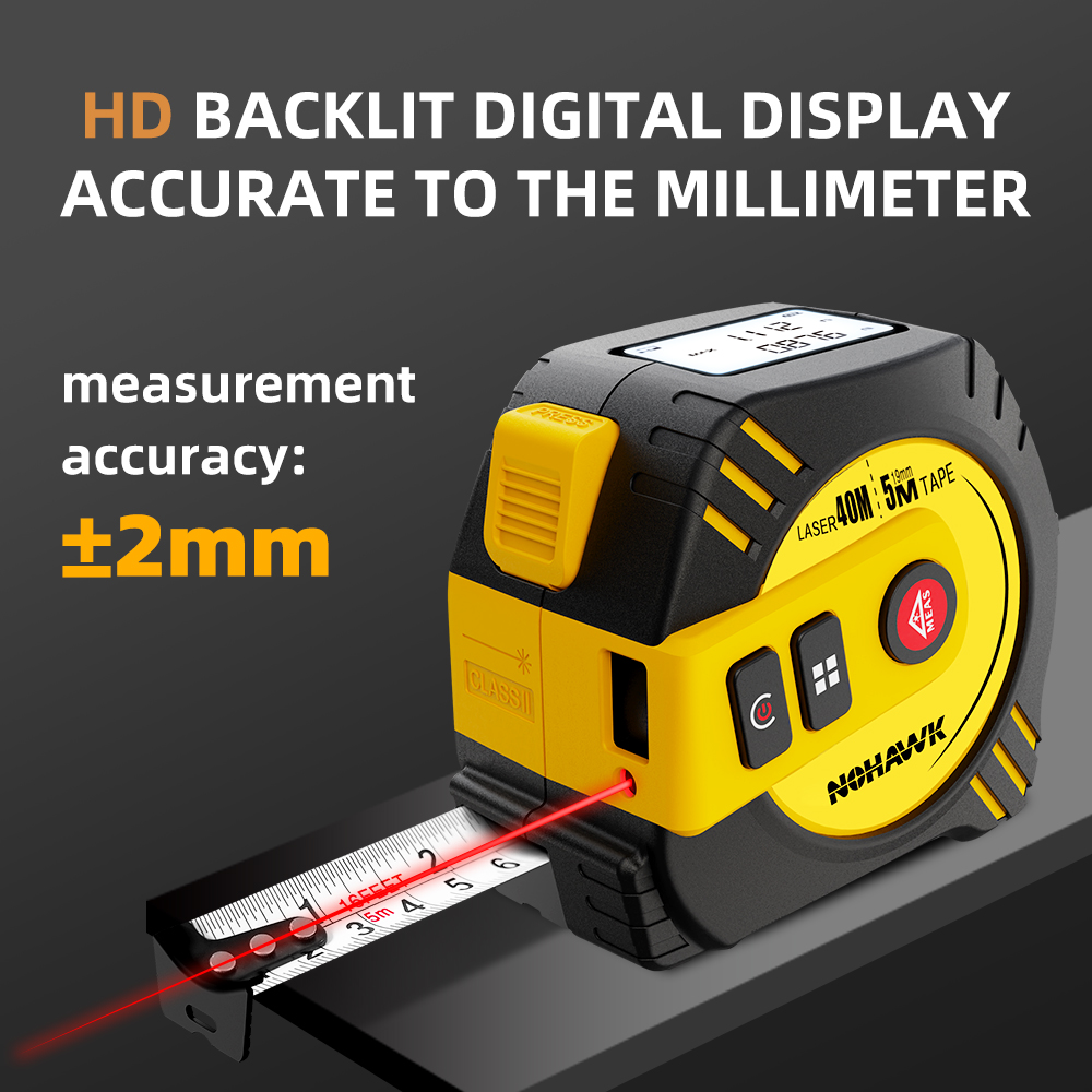 Nohawk 2-in-1-Laser-Maßband, 4 – Laser Distance Meter 2 In 1 Tape Bewertung und Preis