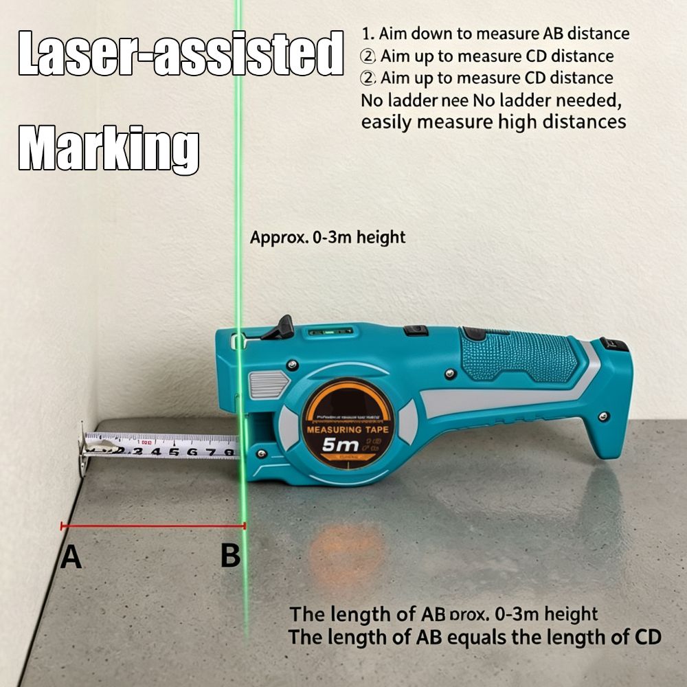 3-in-1 Laser-Maßband Hochpräzi – Digital Tape Measure 5M Laser Bewertung und Preis