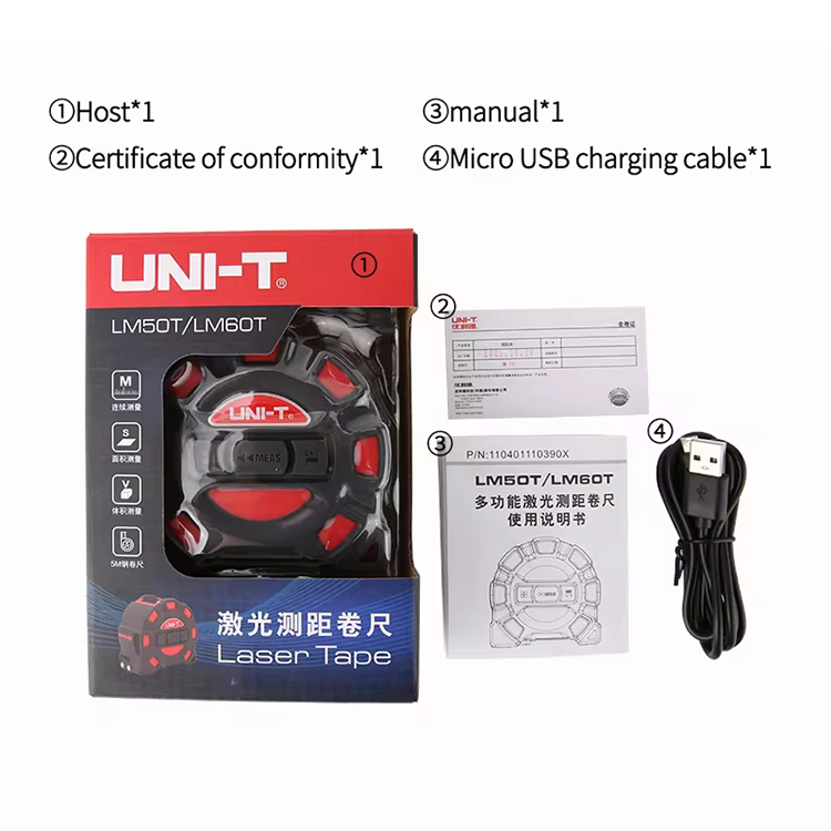 UNI-T LM50T LM60T 2-in-1-Laser – Laser Distance Meter 2 In 1 Tape Bewertung und Preis