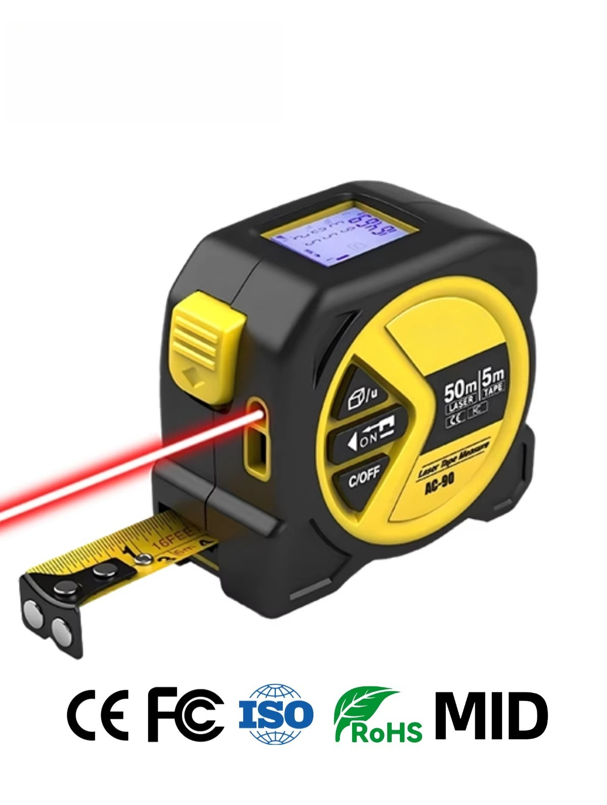 Großhandel 2-in-1 Laser-Messba – Laser Distance Meter 2 In 1 Tape Bewertung und Preis