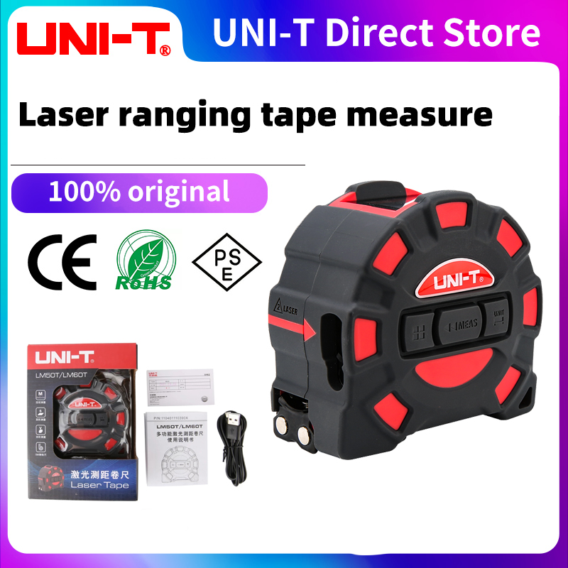 UNI-T LM50T LM60T Laser-Entfer – Laser Distance Meter 2 In 1 Tape Bewertung und Preis